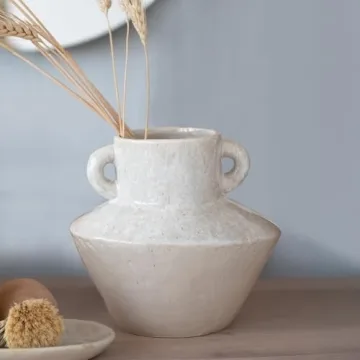 Elegant Bloomingville Round Stoneware Vase for Home Decor