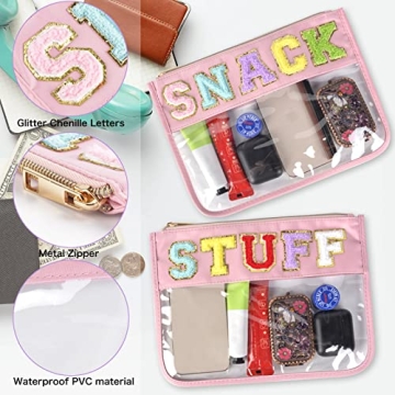 Shop Chenille Snack Bags: Clear Travel Pouches for Women