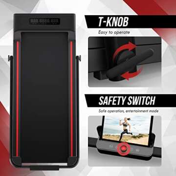 Freepi Treadmill - Compact 2 in 1 Walking Pad for Home