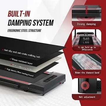 Freepi Treadmill - Compact 2 in 1 Walking Pad for Home