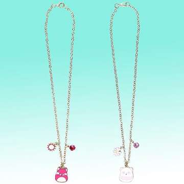 LUV HER Squishmallows Premium BFF Necklaces - Squish Girls Jewelry - one for you one for your BFF, Ages 8+