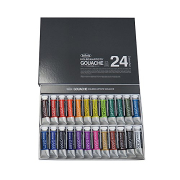 Holbein Artist Gouache Set of 24 G715 : 24 x 15ml tubes