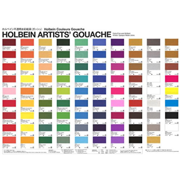 Holbein Artist Gouache Set of 24 G715 : 24 x 15ml tubes
