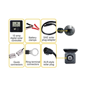 Go Power 130W Folding Solar Kit for RVs & Camping