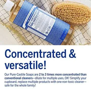 Dr. Bronner's - Variety Pack: Pure-Castile Liquid Soap (Peppermint, 32 oz) & Sal Suds Biodegradable Cleaner (32 oz) - Organic, Non-GMO, Vegan, Cruelty-Free | 2 Count
