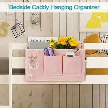 Loghot Bedside Caddy: Organize Your Essentials Effortlessly