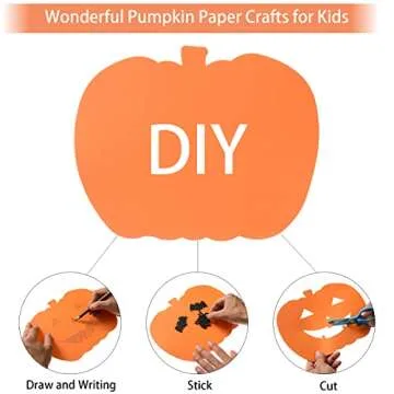 72 Pcs Pumpkin Cutouts for Halloween and Thanksgiving Decor