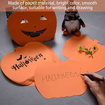 72 Pcs Pumpkin Cutouts for Halloween and Thanksgiving Decor