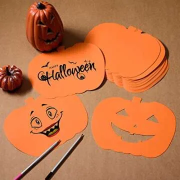 72 Pcs Pumpkin Cutouts for Halloween and Thanksgiving Decor
