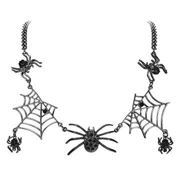 Stunning Spider Web Necklace for Halloween Fun