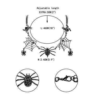 Stunning Spider Web Necklace for Halloween Fun
