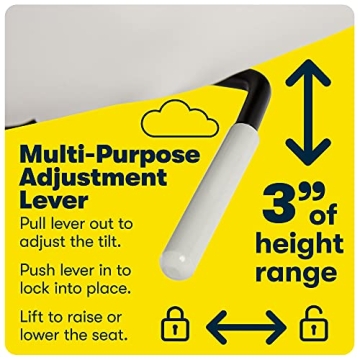 Comfortable Serta Style Ashland Office Chair in White