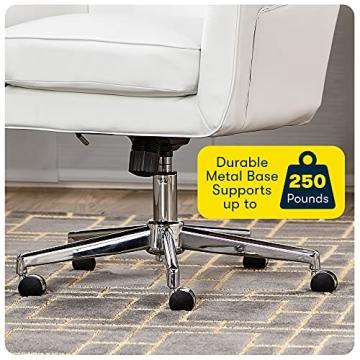 Comfortable Serta Style Ashland Office Chair in White