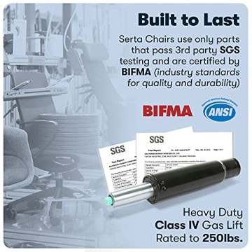 Comfortable Serta Style Ashland Office Chair in White