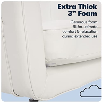 Comfortable Serta Style Ashland Office Chair in White