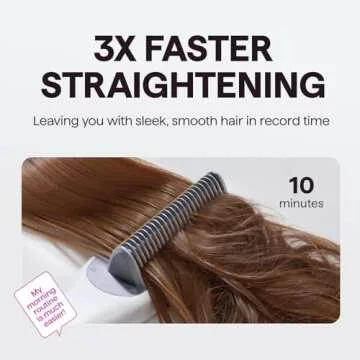Wavytalk Pro Steam Hair Straightener Brush, Steamline Pro 3 in 1 Straightening Brush with Steam, Brush and Straightener, Steam Reduces Damage, Nourishes Hair, and Expedites Straightening