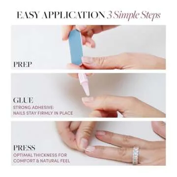 Glamnetic Press On Nails - Ruby Slipper | Deep Red Sparkly Short Almond Fake Nails with a Velvet Finish, Reusable | 15 Sizes - 30 Nail Kit with Glue