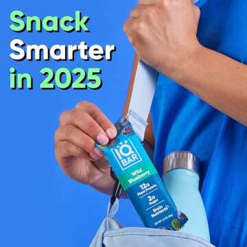 IQBAR Brain and Body Plant Protein Bars - Fruit Lovers Variety - 12-Count Low Carb - Gluten Free, Hi...