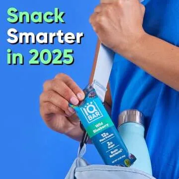 IQBAR Brain and Body Plant Protein Bars - Fruit Lovers Variety - 12-Count Low Carb - Gluten Free, Hi...