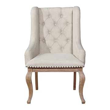 Coaster Glen Cove Cream Arm Chairs Set with Nailhead Trim