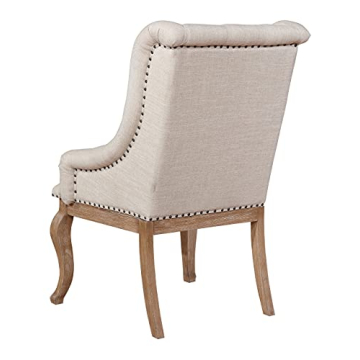 Coaster Glen Cove Cream Arm Chairs Set with Nailhead Trim