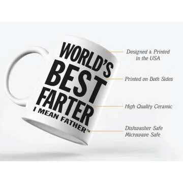 Funny World's Best Father Coffee Mug - 15oz Gift