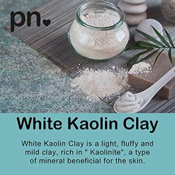 Premium Kaolin White Clay Powder 2 lb | 100% Pure & Natural Cosmetic Grade | Luxury Skincare for Face Masks, Soap Making, Bath Bombs & More | Gentle, Sulfate-Free | USA Sourced & Packed