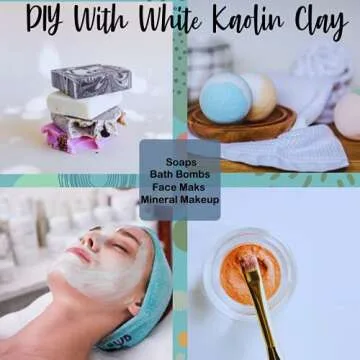 Premium Kaolin White Clay Powder 2 lb | 100% Pure & Natural Cosmetic Grade | Luxury Skincare for Face Masks, Soap Making, Bath Bombs & More | Gentle, Sulfate-Free | USA Sourced & Packed