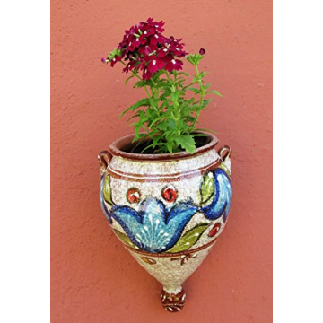 Cactus Canyon Ceramics Spanish Wall Flower Pot - Brown Design