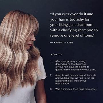 Kristin Ess Purple Shampoo and Conditioner Set for Blondes and Brunettes