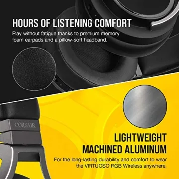 Corsair Virtuoso RGB Wireless Gaming Headset 7.1 Surround Sound