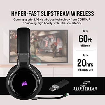 Corsair Virtuoso RGB Wireless Gaming Headset 7.1 Surround Sound