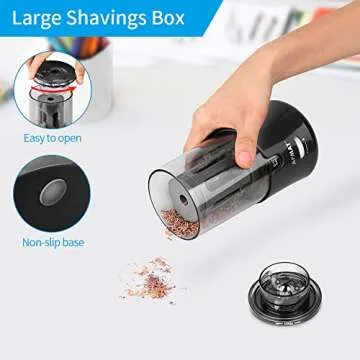 AFMAT Electric Pencil Sharpener with Long 17mm Point