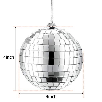 2 Pack Mirror Disco Balls for Party or Home Decoration