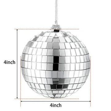 2 Pack Mirror Disco Balls for Party or Home Decoration
