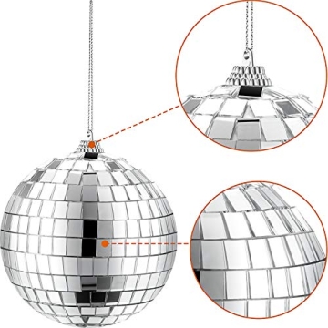 2 Pack Mirror Disco Balls for Party or Home Decoration