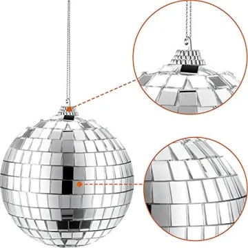 2 Pack Mirror Disco Balls for Party or Home Decoration