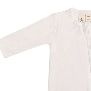 KYTE BABY Unisex Bamboo Zipper Footies for Babies