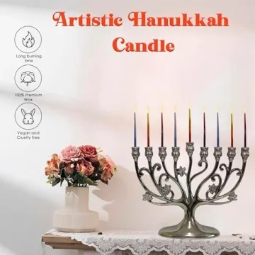 Majestic Giftware Chanukah Candles made in Israel - 45 Pack