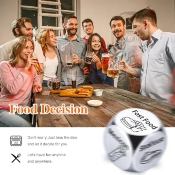 Stylish Food Decision Dice for Fun Meal Choices