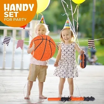 Birchio Basketball Piñata Bundle with Bat and Blindfold