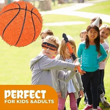 Birchio Basketball Piñata Bundle with Bat and Blindfold