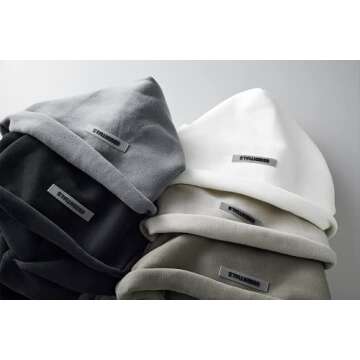 Medbyliv Men's Hip Hop Hoodie Letter Hoodies Casual Sweatshirt Pullover Sportswear Tracksuit With Pocket White