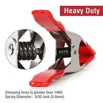 WORKPRO Heavy Duty 8-Piece Spring Clamps for Versatile Use