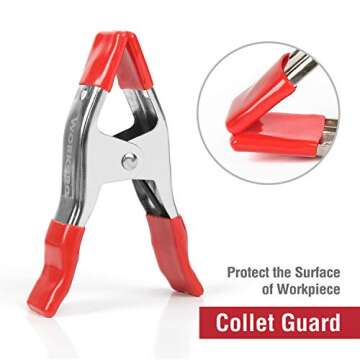 WORKPRO Heavy Duty 8-Piece Spring Clamps for Versatile Use