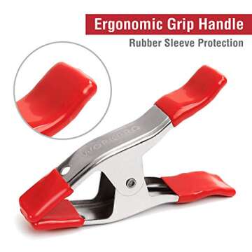 WORKPRO Heavy Duty 8-Piece Spring Clamps for Versatile Use