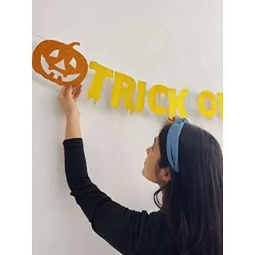 Bestus Trick or Tequila Halloween Decorations Banner - Adult Halloween Party Supplies Sign