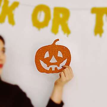 Bestus Trick or Tequila Halloween Decorations Banner - Adult Halloween Party Supplies Sign