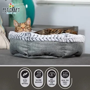 Pet Craft Supply Soho Round Cat Bed for Happy Cats