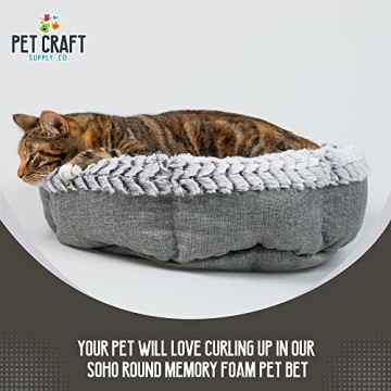 Pet Craft Supply Soho Round Cat Bed for Happy Cats